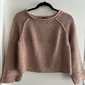 Free People Mauve Knit Sweater